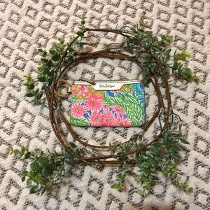 Lilly Pulitzer 🌴 Zip ID Lanyard Key Card Holder